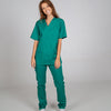 Pijama Cirúrgico Médico Básico Unissexo Sarja - Conjunto Túnica & Calça-Verde 108-XS-RAG-Tailors-Fardas-e-Uniformes-Vestuario-Pro