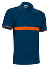 Polo Artur Faixa Contraste Laranja / Vermelha-Azul Marinho / Faixa Laranja-S-RAG-Tailors-Fardas-e-Uniformes-Vestuario-Pro