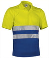 Polo de Alta Visibilidade Adamantina-Amarelo Flor/Azul Royal-S-RAG-Tailors-Fardas-e-Uniformes-Vestuario-Pro