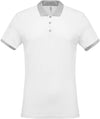 Polo de homem piqué bicolor-Branco / Oxford grey-S-RAG-Tailors-Fardas-e-Uniformes-Vestuario-Pro