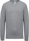 Pullover premium com decote em V-Light grey heather-XS-RAG-Tailors-Fardas-e-Uniformes-Vestuario-Pro