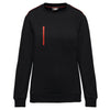 Sweatshirt Day To Day unissexo com bolso com fecho em zip contraste-Black / Red-XS-RAG-Tailors-Fardas-e-Uniformes-Vestuario-Pro