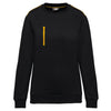 Sweatshirt Day To Day unissexo com bolso com fecho em zip contraste-Black / Yellow-XS-RAG-Tailors-Fardas-e-Uniformes-Vestuario-Pro