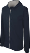 Sweatshirt de criança com capuz e fecho-Azul Marinho / Fine Grey-6/8-RAG-Tailors-Fardas-e-Uniformes-Vestuario-Pro