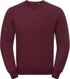 Sweatshirt mesclada com decote redondo Authentic-Burgundy Melange-XS-RAG-Tailors-Fardas-e-Uniformes-Vestuario-Pro