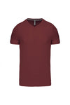 T-Shirt curta decote em V Atenas (2de 2)-Vinho-S-RAG-Tailors-Fardas-e-Uniformes-Vestuario-Pro