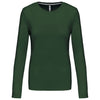 T-shirt Algodão Lavado m. comprida de senhora (1/2)-Forest Green-XS-RAG-Tailors-Fardas-e-Uniformes-Vestuario-Pro