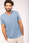 T-shirt Henley de homem - 140 g-RAG-Tailors-Fardas-e-Uniformes-Vestuario-Pro