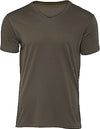 T-shirt Organic de homem com decote em V-Khaki-S-RAG-Tailors-Fardas-e-Uniformes-Vestuario-Pro