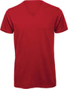 T-shirt Organic de homem com decote em V-Vermelho-S-RAG-Tailors-Fardas-e-Uniformes-Vestuario-Pro