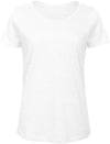 T-shirt Organic de senhora Slub-Chic Pure Branco-XS-RAG-Tailors-Fardas-e-Uniformes-Vestuario-Pro