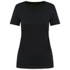 T-shirt Supima® decote V de manga curta de senhora-Black-XS-RAG-Tailors-Fardas-e-Uniformes-Vestuario-Pro