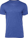 T-shirt Triblend de homem com decote redondo-Heather Royal Azul-S-RAG-Tailors-Fardas-e-Uniformes-Vestuario-Pro