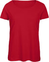 T-shirt Triblend de senhora com decote redondo-Vermelho-XS-RAG-Tailors-Fardas-e-Uniformes-Vestuario-Pro
