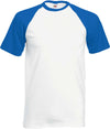 T-shirt baseball-Branco / Royal Azul-S-RAG-Tailors-Fardas-e-Uniformes-Vestuario-Pro