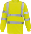 T-shirt de alta visibilidade de manga comprida-Hi Vis Amarelo-S-RAG-Tailors-Fardas-e-Uniformes-Vestuario-Pro