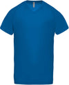 T-shirt de desporto de homem com decote em V de manga curta-Sporty Royal Azul-XS-RAG-Tailors-Fardas-e-Uniformes-Vestuario-Pro