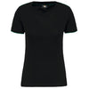 T-shirt de senhora Day To Day de manga curta-Black / Kelly Green-XS-RAG-Tailors-Fardas-e-Uniformes-Vestuario-Pro