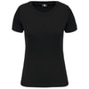 T-shirt de senhora Day To Day de manga curta-Black / Silver-XS-RAG-Tailors-Fardas-e-Uniformes-Vestuario-Pro