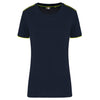 T-shirt de senhora Day To Day de manga curta-Navy / Fluorescent Yellow-XS-RAG-Tailors-Fardas-e-Uniformes-Vestuario-Pro