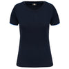 T-shirt de senhora Day To Day de manga curta-Navy / Light Royal Blue-XS-RAG-Tailors-Fardas-e-Uniformes-Vestuario-Pro