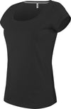 T-shirt de senhora de manga curta decote à barco-Preto-S-RAG-Tailors-Fardas-e-Uniformes-Vestuario-Pro