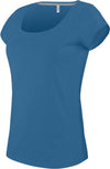 T-shirt de senhora de manga curta decote à barco-Tropical Azul-S-RAG-Tailors-Fardas-e-Uniformes-Vestuario-Pro