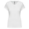 T-shirt de senhora decote V de manga curta-White-S-RAG-Tailors-Fardas-e-Uniformes-Vestuario-Pro
