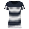 T-shirt estilo marinheiro Bio com decote redondo para senhora-Navy / White Stripes-XS-RAG-Tailors-Fardas-e-Uniformes-Vestuario-Pro