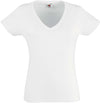 T-shirt valueweight decote V (61-398-0)-Branco-XS-RAG-Tailors-Fardas-e-Uniformes-Vestuario-Pro