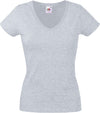 T-shirt valueweight decote V (61-398-0)-Heather Grey-XS-RAG-Tailors-Fardas-e-Uniformes-Vestuario-Pro