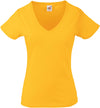 T-shirt valueweight decote V (61-398-0)-Sunflower-XS-RAG-Tailors-Fardas-e-Uniformes-Vestuario-Pro