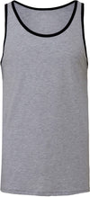 UNISEX JERSEY TANK T-shirt cava unissexo-Athletic Heather / Preto-S-RAG-Tailors-Fardas-e-Uniformes-Vestuario-Pro