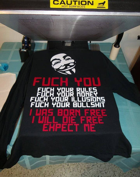 Anonymous Fuck Your Rules Long Sleeve T Shirt My Anon Store 9513