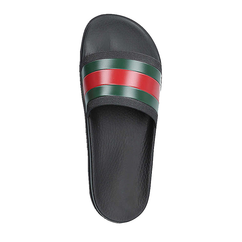 black gucci sliders