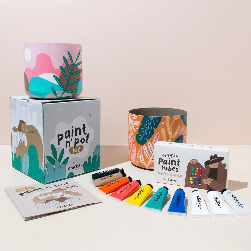 Crockd Paint n' Pot Kit: Paint Your Own Planter