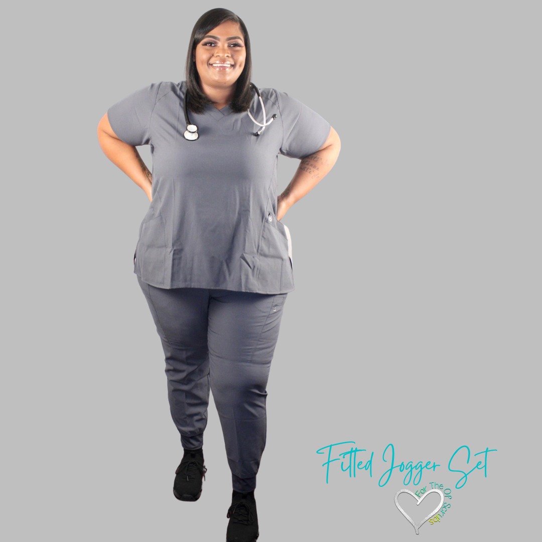 Fitted Jogger Scrub Set –