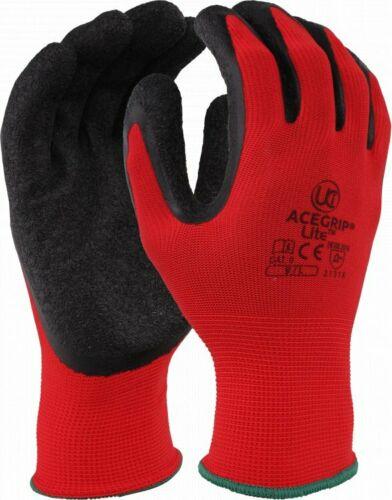 Mens Gripper Gloves Bargain 3 Pairs Pack Black 