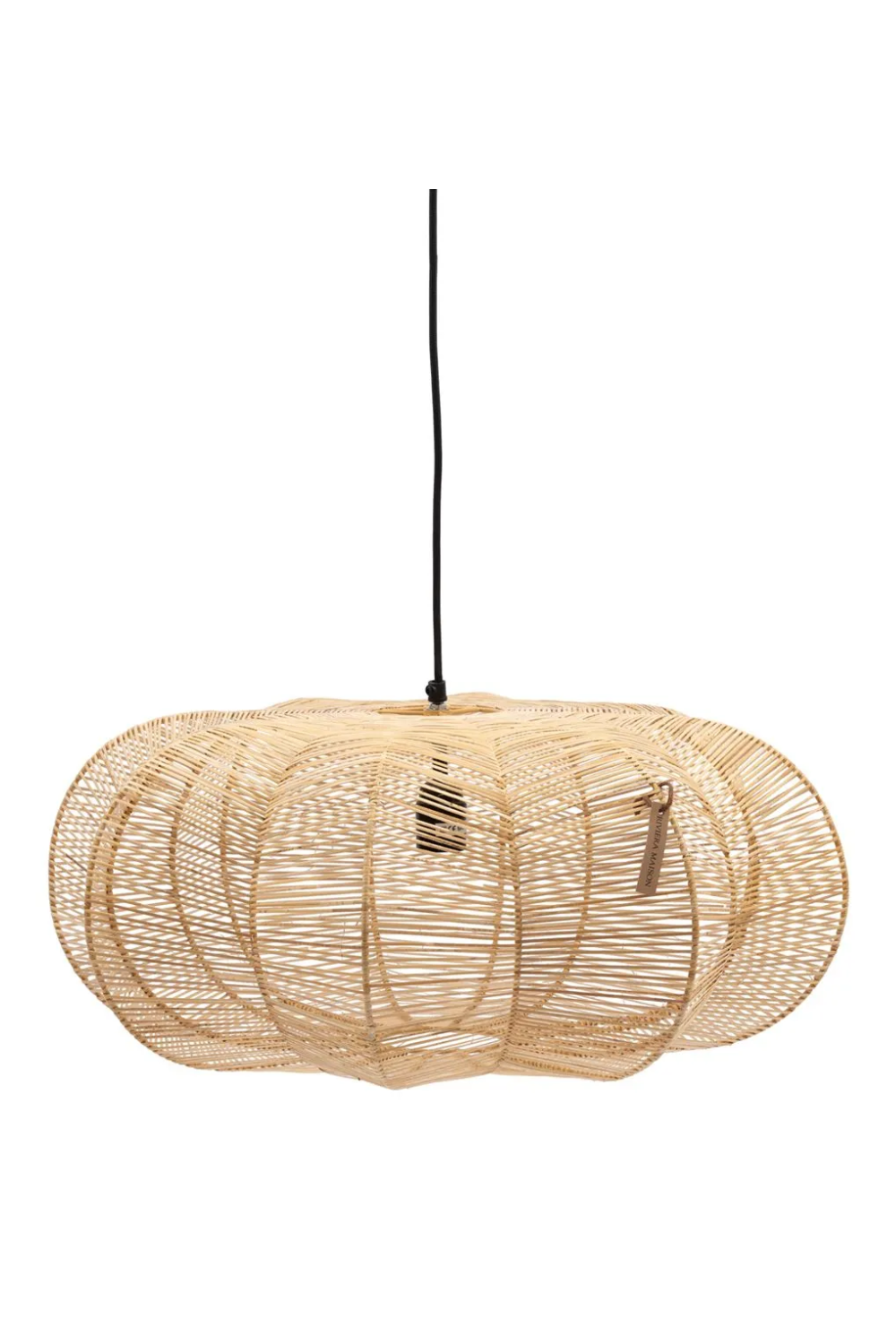 zwemmen Tentakel Wissen Rattan Pumpkin-Shaped Hanging Lamp | Rivièra Maison Zizi | Oroa Trade