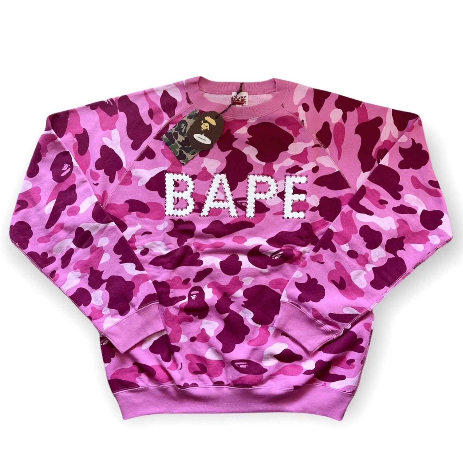 Bape pink camo SWAROVSKI CRYSTALS | labiela.com