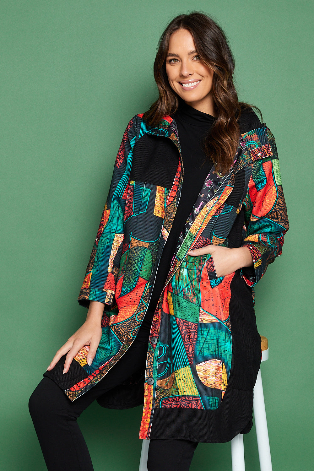 Bicheno Corduroy Coat - Stained Glass Gallery