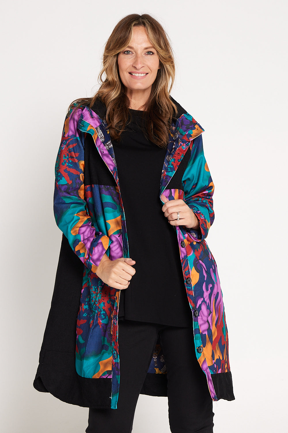 Bicheno Corduroy Coat - Colour Burst