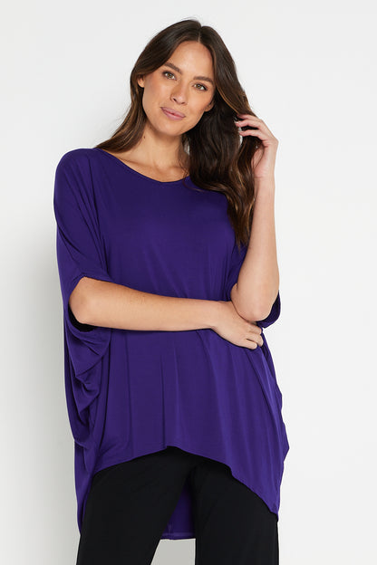 Alana Bamboo Top - Eggplant