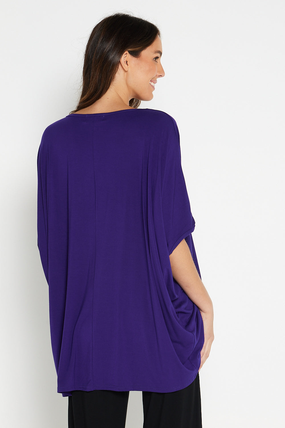 Alana Bamboo Top - Eggplant