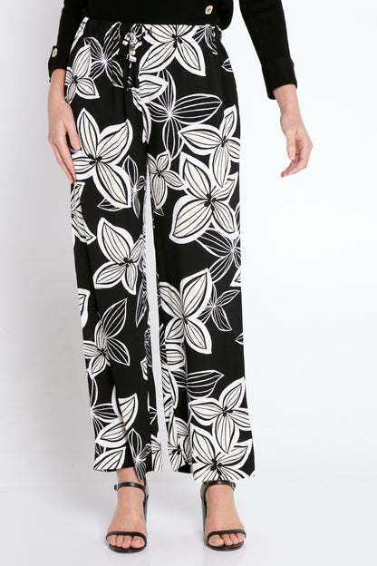 Brinne Pants - Black Flower