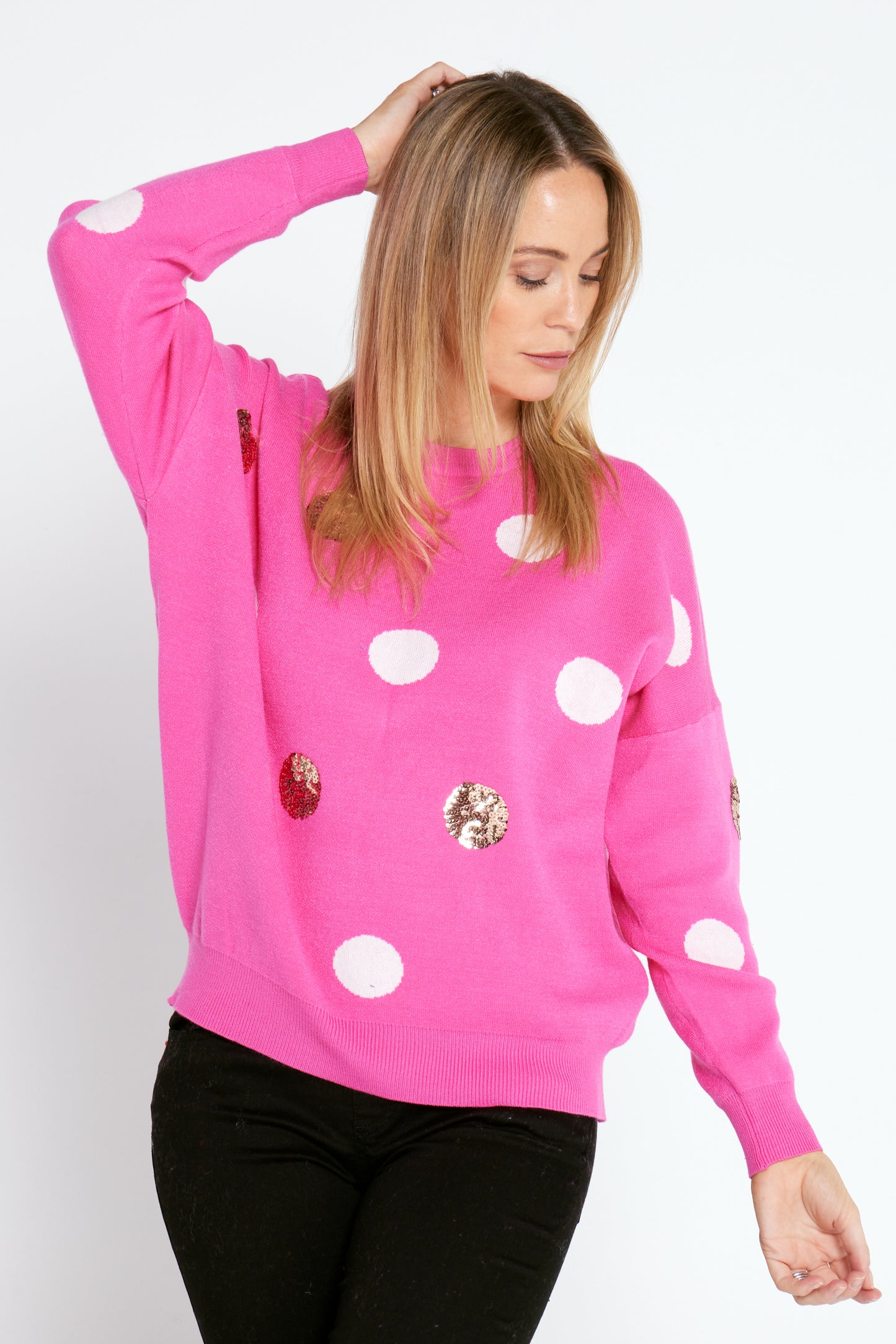 Camilla Knit - Pink Spot