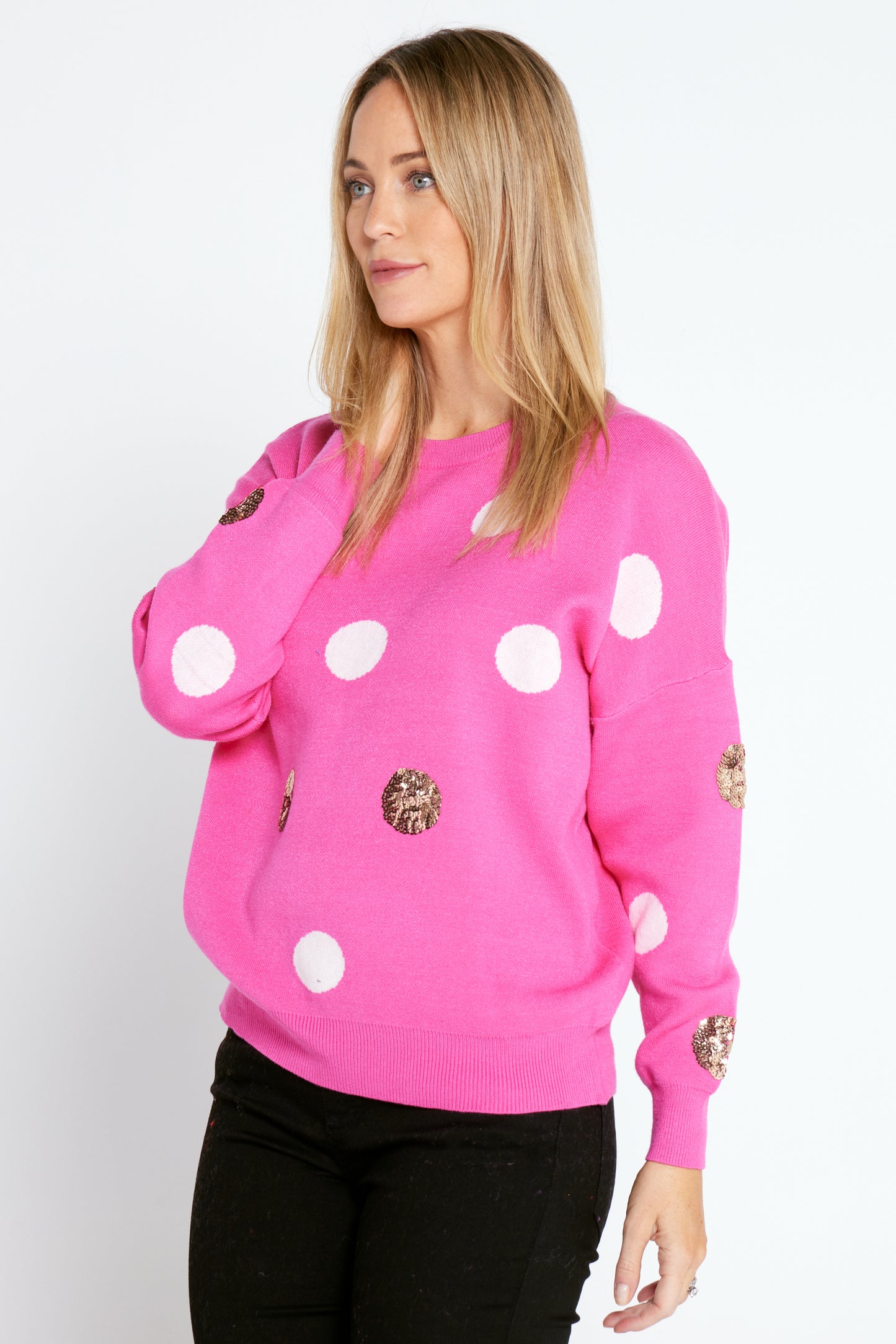 Camilla Knit - Pink Spot