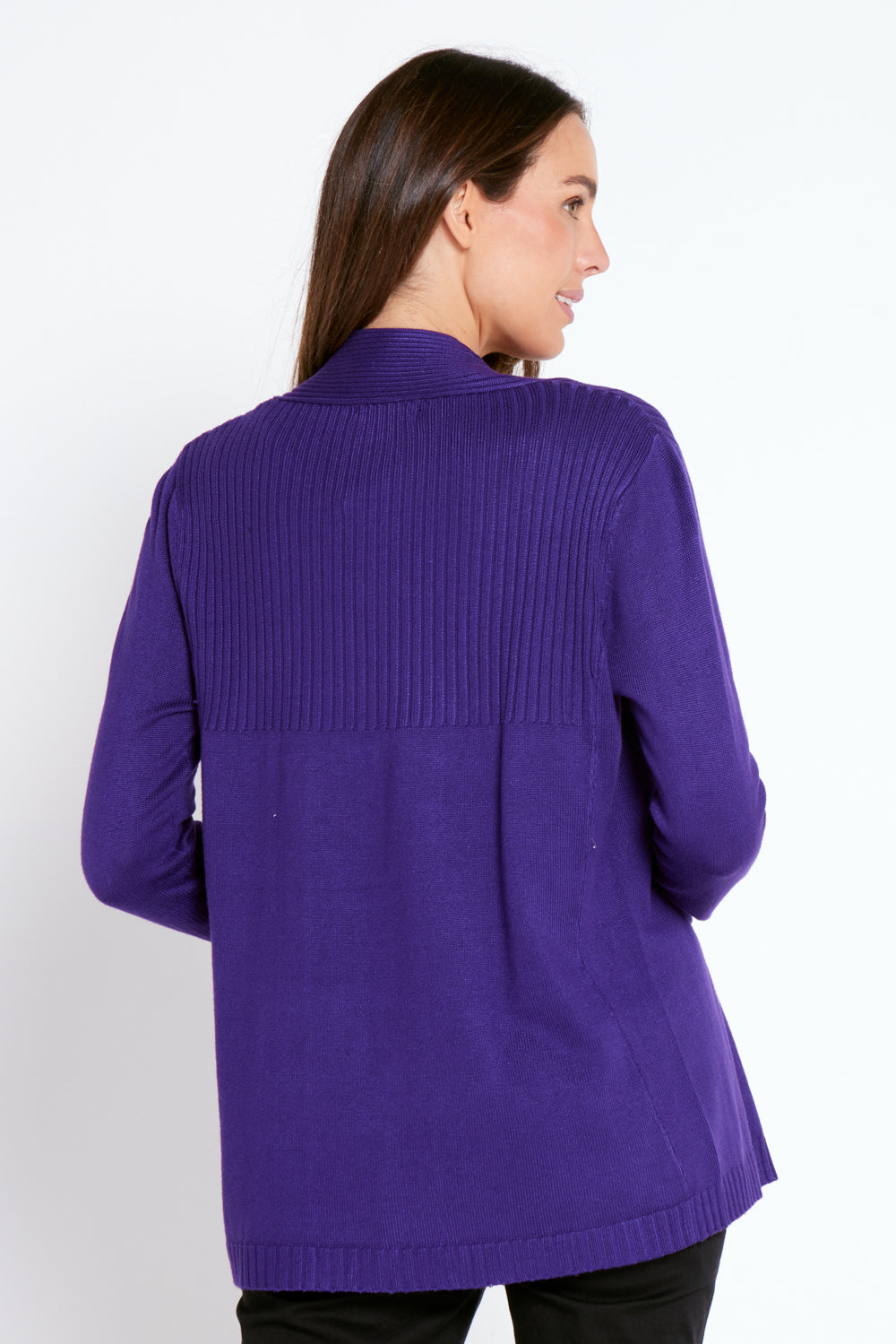 Dani Cotton Cardigan - Purple