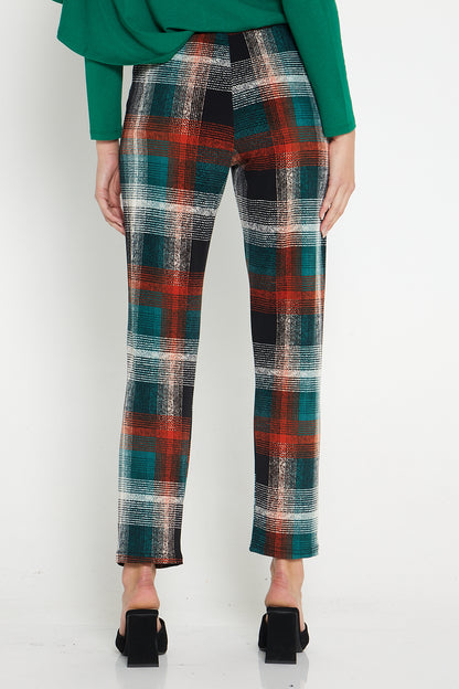 Gianna Printed Pants - Winter Plaid