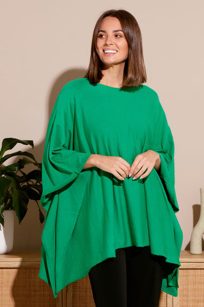 Marcy Knit Top - Emerald Green